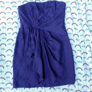 6)Shoshanna 100% Silk Draped Cocktail Mini Dress